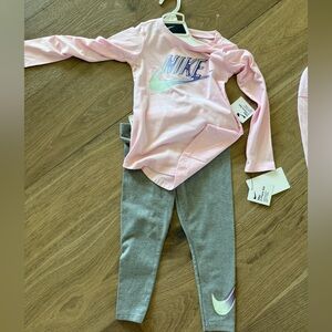 Nike Pink and Gray Kids' Set